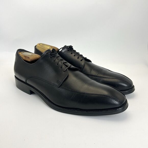 CHARLES TYRWHITT Dress Shoes Mens Sz 9 Black Leather Derby Casual Rubber Soles main image 10
